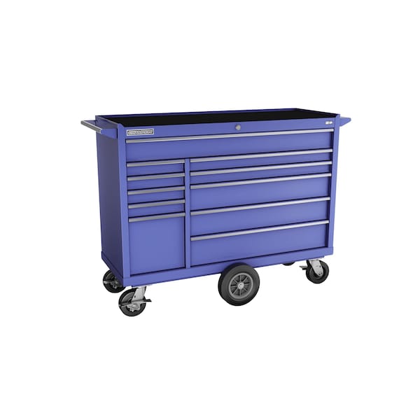 Champion Tool Storage FMPro Tool Cabinet, Maintenance Cart, 11 Drawer, Blue, Steel, 54 in W x 20 in D FMP5411MC-BL - main
